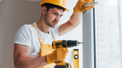 Construction and industrial service illustration